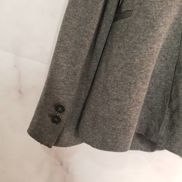 ZARA BASIC women tailored gray blazer coat - Picture 7 of 9